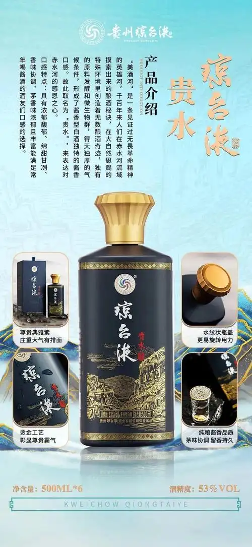 美酒鉴赏贵州琼台液酒业贵系列产品贵水