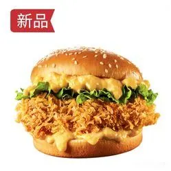 榴莲芝士鸡腿堡