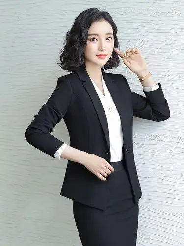 气质套装秋冬西装工作服职业装正装职业套装