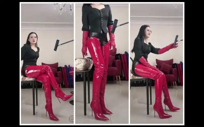 执老师这双大腿靴够不够顶?