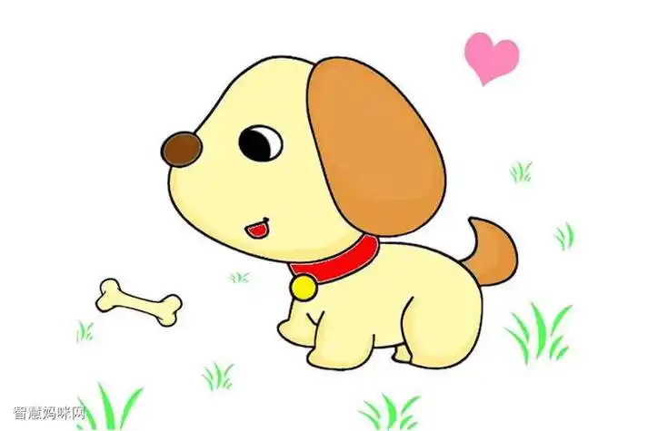 简单又漂亮动物简笔画简笔画大全可爱的狗狗简笔画卡通小狗彩色简笔画