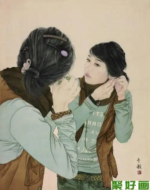 女画家于敏工笔人物画作品欣赏