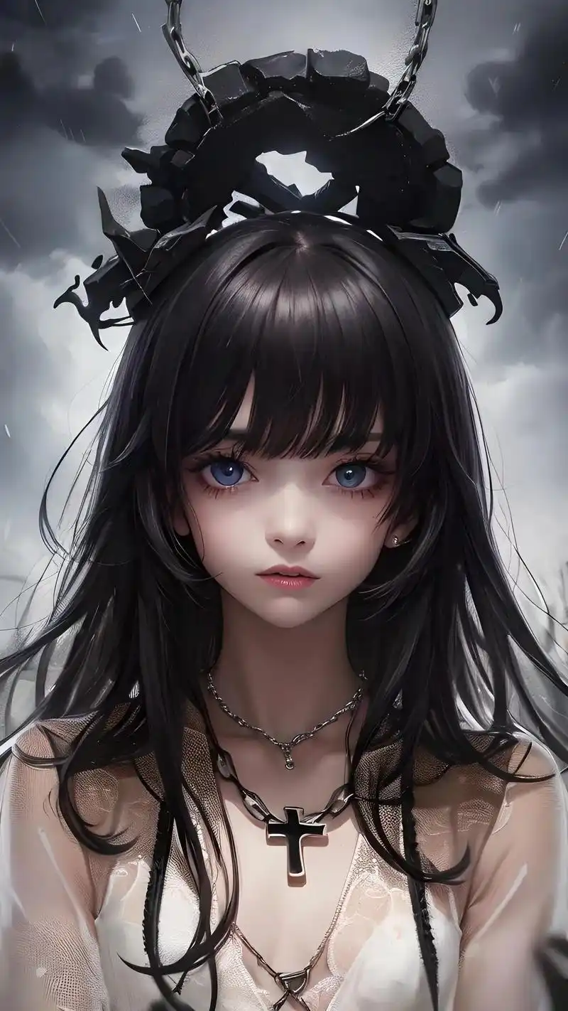 二次元暗黑系女神.#二次元美图壁纸大全 #二次元 #抖音图文 - 抖音