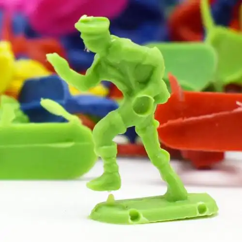 新款迷你塑料2.5cm二战兵人军事部队士兵模型怀旧装32mm扭蛋玩具