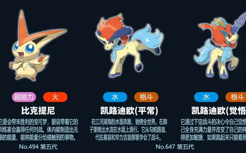 盘点1~9代 神兽-幻之宝可梦 形态 全pm 口袋妖怪合集 梦幻|时拉比