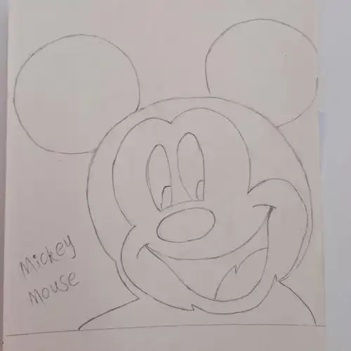 米老鼠的简笔画教程分享[拍立得r][向右r]  和我一起进入米奇妙妙屋吧