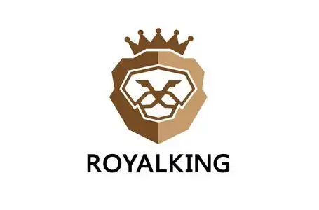 皇家国王标志设计插画照片