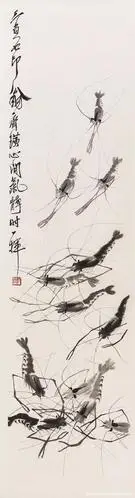 齐白石画虾,少白汤发周说他40多年没有停止笔墨, 最终才到神似