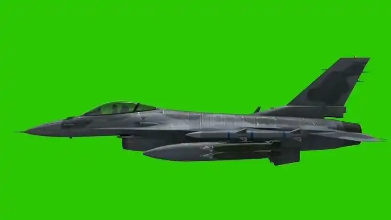 绿幕 绿屏 绿布 抠像 影视 后期 特效 视频素材 战斗机 战机  飞机