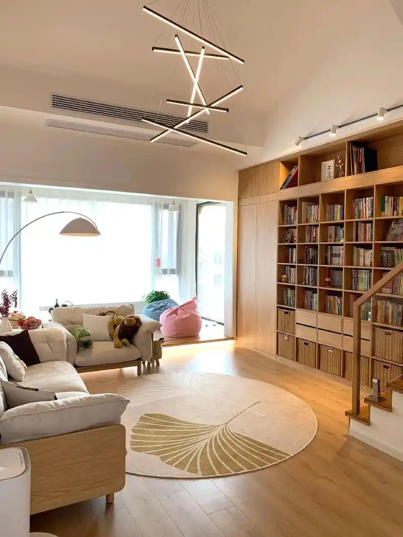 无电视无投影,满墙书架真的太香了～自主设计,历时一年,总花费 - 抖音