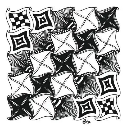 简单的黑白格子在笔下跳跃,一起画起来吧!