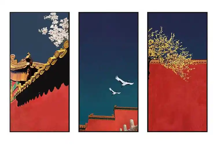 宫墙水彩画故宫红墙的水彩画法