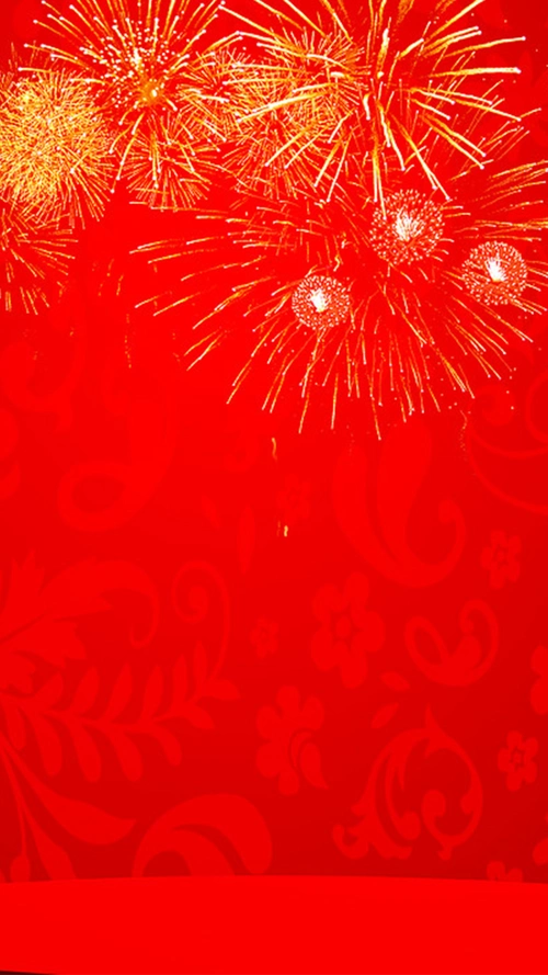 烟火红色纹理h5背景素材