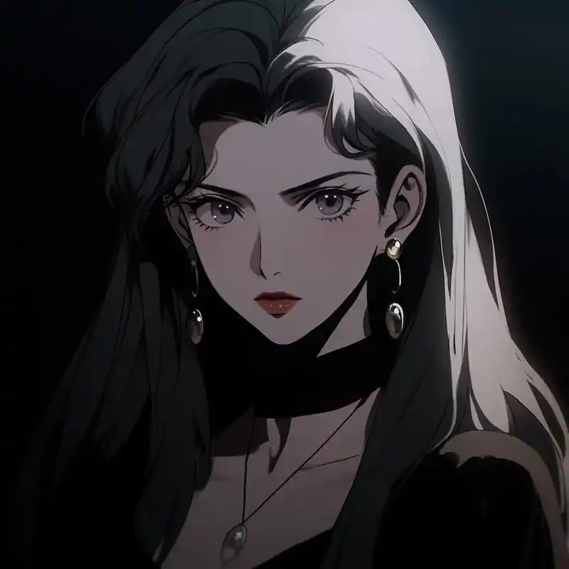 暗黑系高质量御姐头像.#优质头像 #旧漫头像 #动漫女头 # - 抖音