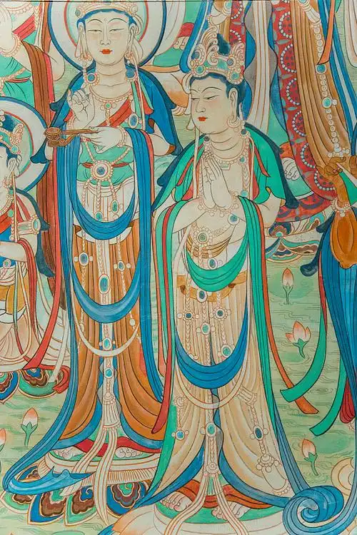 敦煌壁画作品图片素材