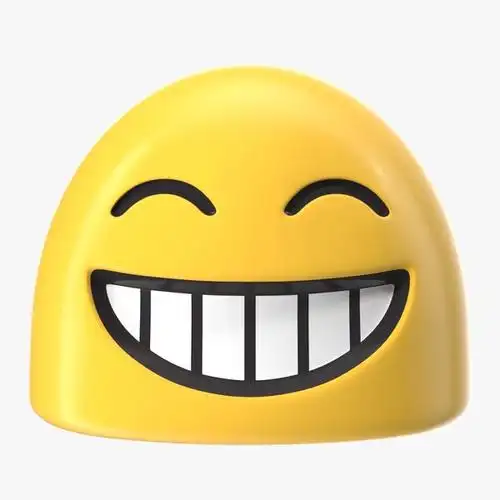 beaming face with smiling eyes android emoji 3d
