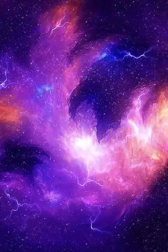 iphone 壁纸 星星,宇宙,星云,紫色光