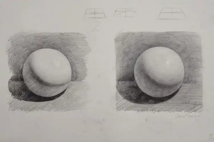 素描基础学习步骤①单个几何体