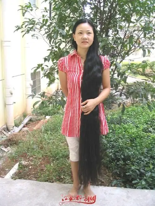 江西长发女刘小玲发长170米萍乡