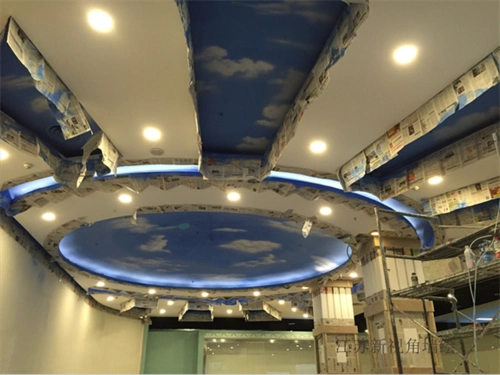 商业餐馆艺术彩绘室内景观墙绘天花喷绘外墙手绘南京墙体壁画价格