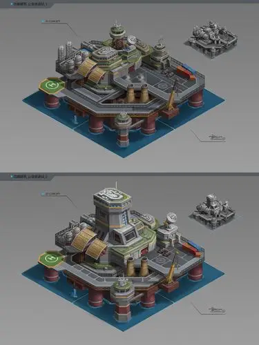 写实欧美slg游戏建筑概念02