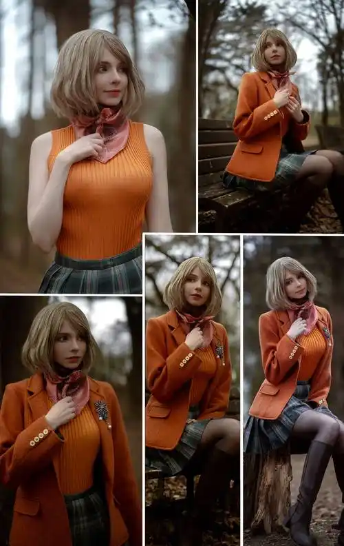 《生化危机4重制版》阿什莉的形体模特小姐姐晒出其cos照片_直播