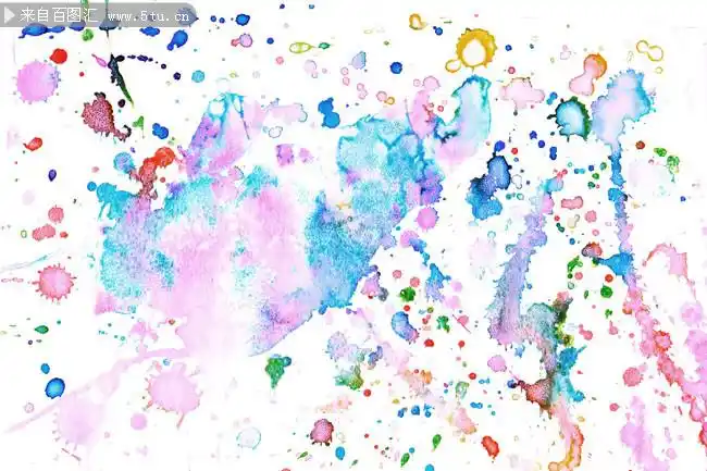 水彩泼墨效果背景图