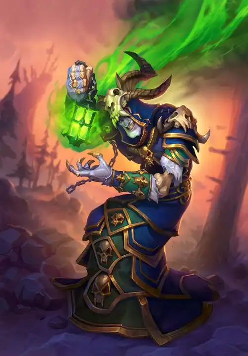 炉石传说 女巫森林卡牌原画分享知识表达