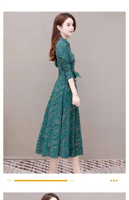 国际品牌女装高端连衣裙大牌22年新品碎花连衣裙女春款女装2022年新款