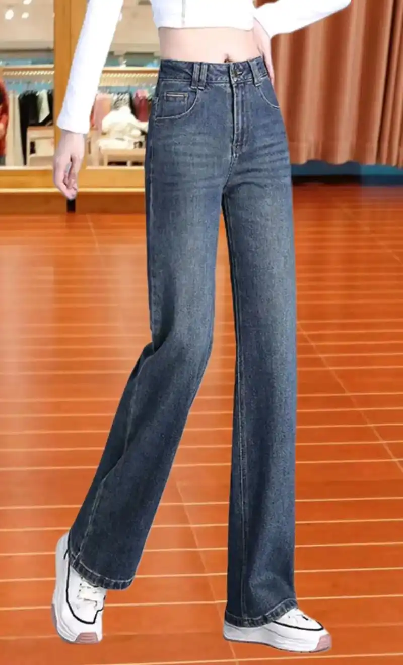 我的新款窄版直筒牛仔裤女真的太好看啦!