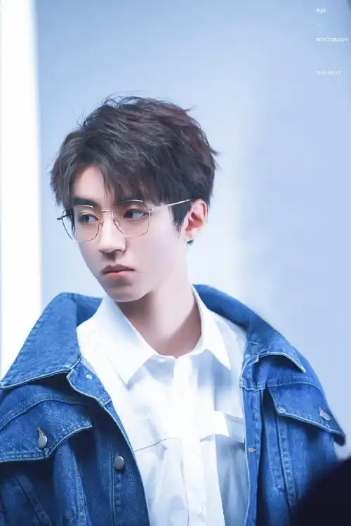 王俊凯 白衬衫#王俊凯白衬衫配上金丝眼镜的斯文败类感 超苏的k男友