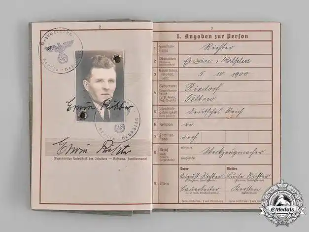 二战德国军人证内容详解|士兵|印章|身份证|预备役_网易订阅