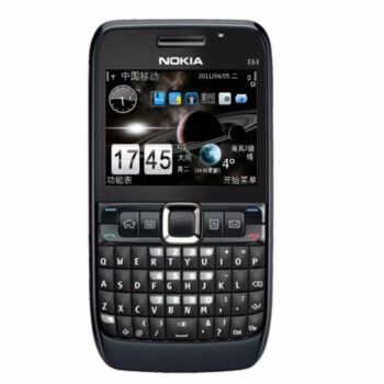 诺基亚e63老人机直板全键盘按键怀旧移动联通4g学生戒网老年手机 黑色