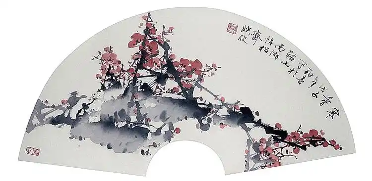 写意花鸟画扇面图片_写意花鸟画扇面作品