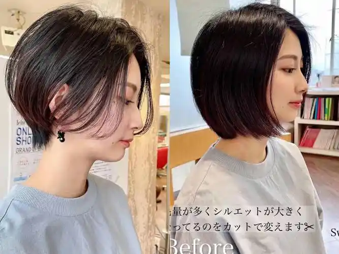 在生活中,大部分短发其实都不需要烫发,只要把发型裁剪的精致一些,再