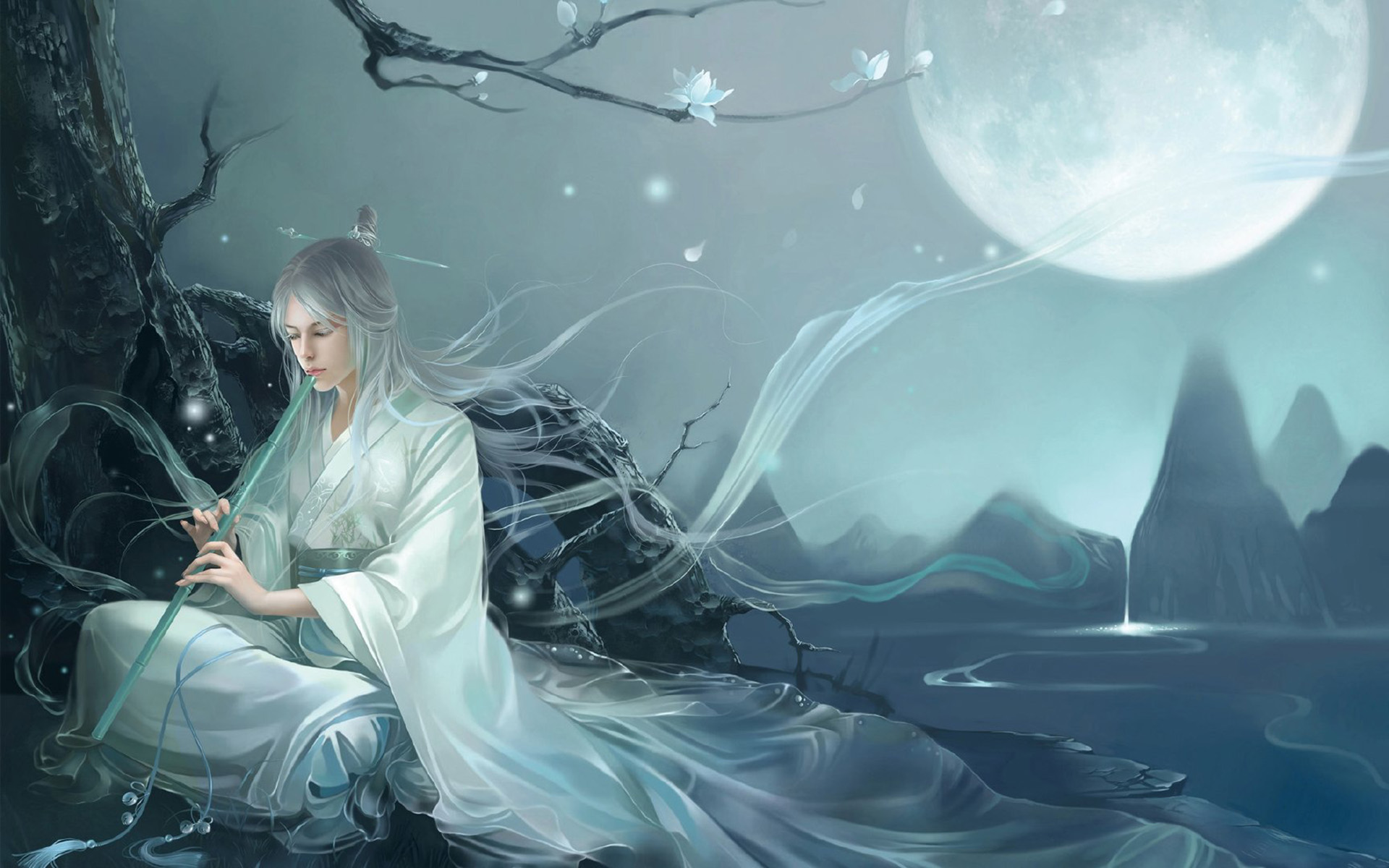 唯美动漫古风美男桌面壁纸高清大图预览1920x1200_卡通动漫下载_美桌