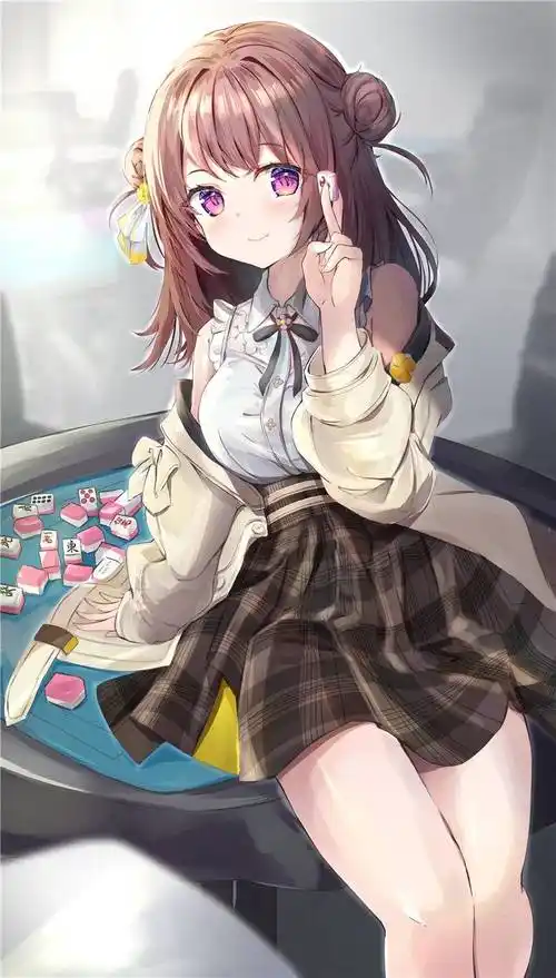 温柔知性二次元女生头像!茶色长发特辑p站美图欣赏_少女_校园_感觉