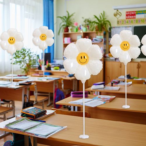 学校教室课桌面气球桌摆桌飘装饰布置61儿童节班级活动氛围装扮