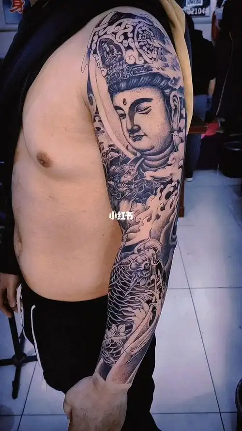 文殊菩萨  #花臂纹身