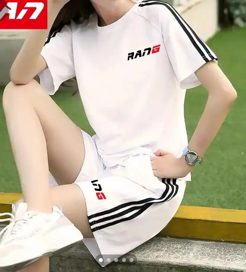 2022夏季新款休闲女士运动服套装#好物推荐 #2022新款 - 抖音