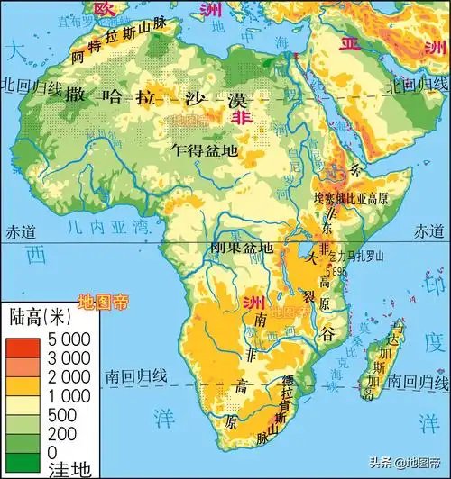 世界几大洲都有哪些国家世界七大洲地形图和国家的名字