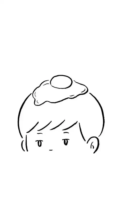 黑白简约卡通背景