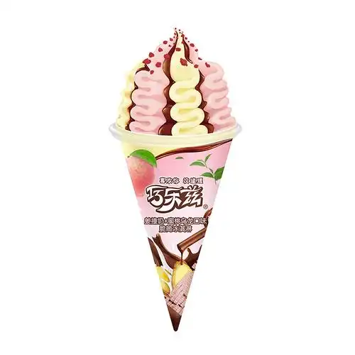 伊利巧乐兹姜撞奶乌龙巧克力香草口味脆筒冰淇淋85g冰淇淋