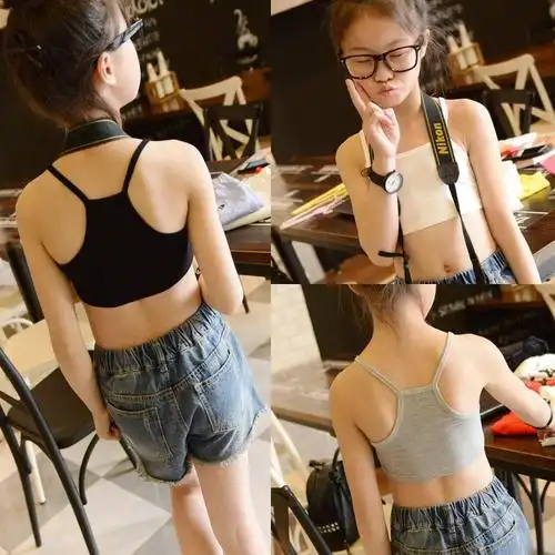 中大内衣小学生12儿童代尔岁抹胸女童莫胸9背心童小-裹发育期夏装