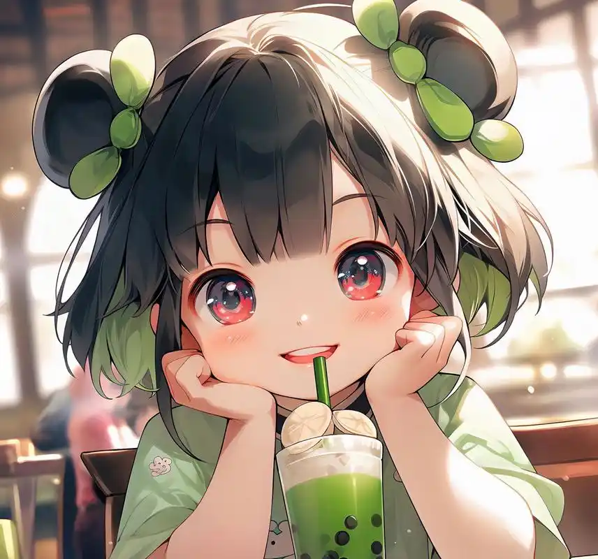 软萌软萌的奶茶小可爱,哈! 情侣头像也不错哦!