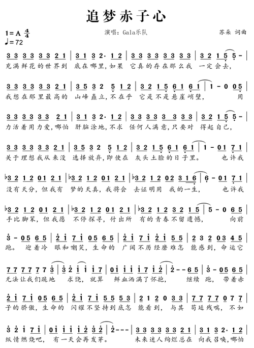 追梦赤子心歌词完整版(追梦赤子心歌词) - 盾灵网