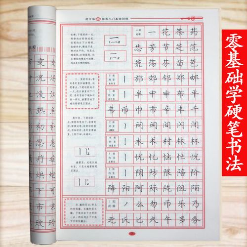 庞中华楷书字帖初学者钢笔入门速成硬笔书法教程笔画钢笔字贴 画钢笔