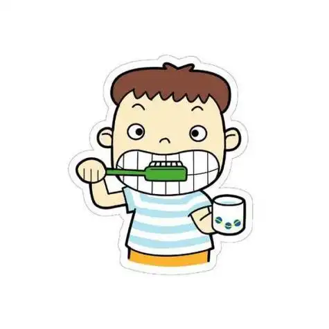 小朋友刷牙简笔画 小朋友刷牙简笔画图片大全