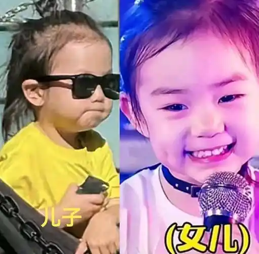 戚薇李承铉二胎儿子首次露面,颜值高又可爱,和lucky小