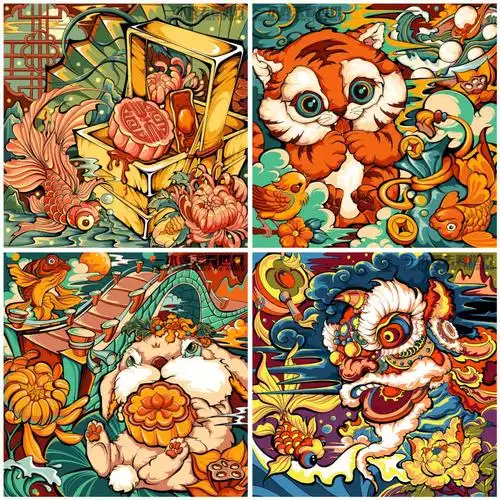 鲁美设计装饰画节日类专题